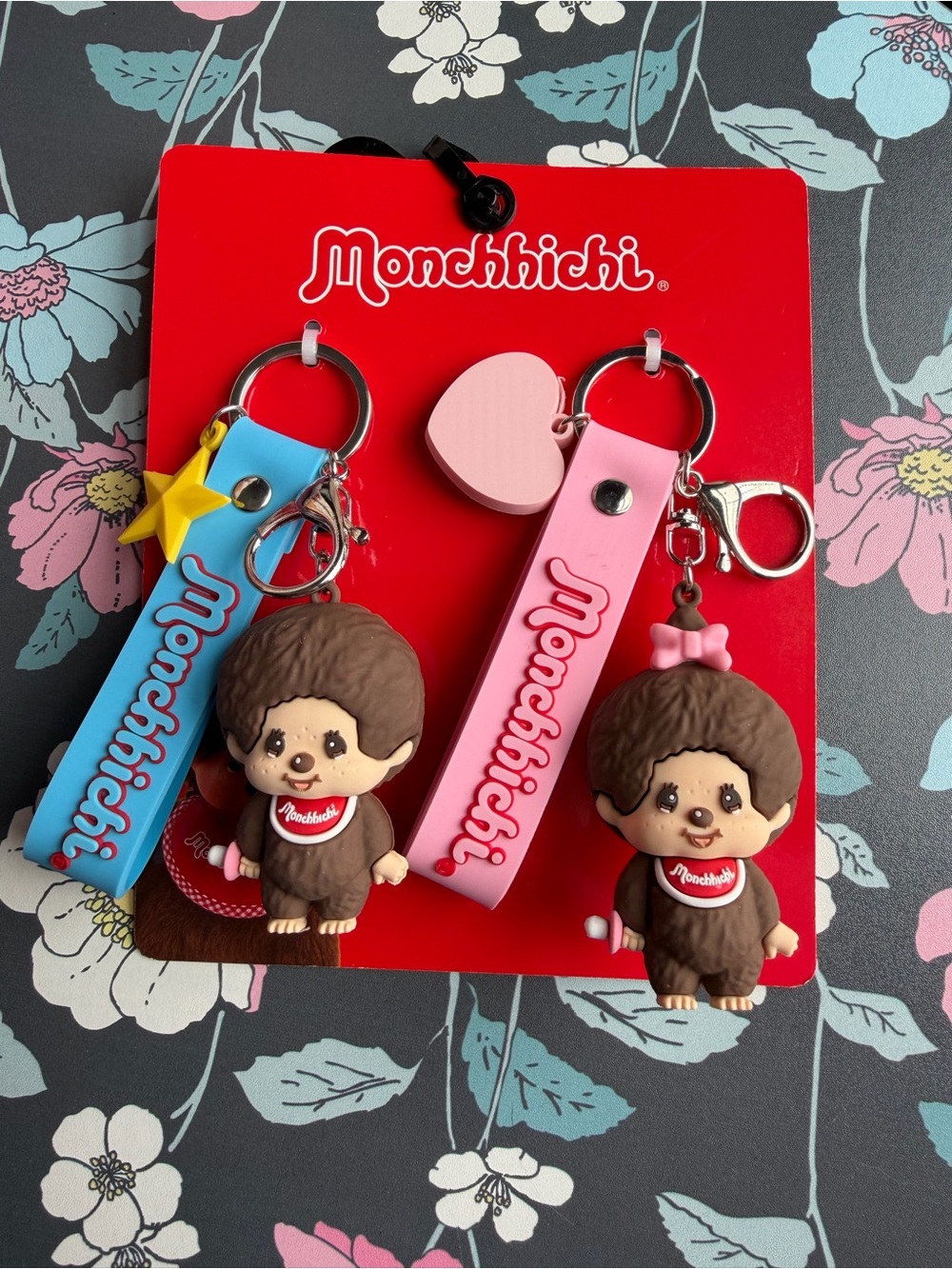 ✨ NEW Monchhichi 2-Piece Bag Charm / Keychain Set ✨